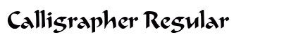 Calligrapher Regular Preview