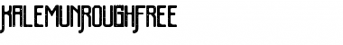 Kalemun Rough Free Regular Font