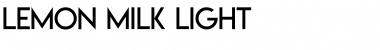 Lemon/Milk light Regular Font