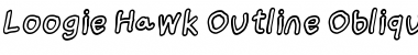 Loogie Hawk OtlObl Font Loogie Hawk OtlObl Font