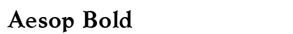 Aesop Bold preview