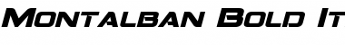 Montalban Bold Italic Font