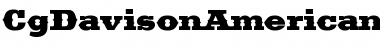 CgDavisonAmericana Font