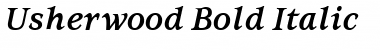 Usherwood Bold Italic Font