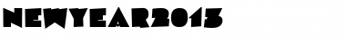 NewYear2013 Font