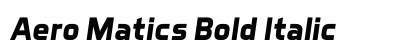 Aero Matics Bold Italic