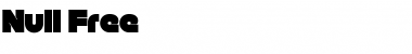 Download Null Free Font Download Null Free Font