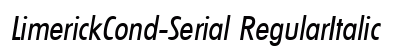 LimerickCond-Serial RegularItalic preview