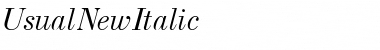 UsualNew Italic Font