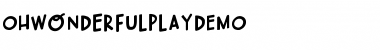 Oh Wonderful Play DEMO Regular Font