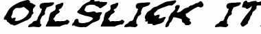 Oilslick Italic Font