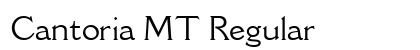 Cantoria MT Regular Preview