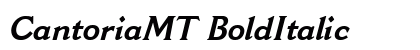 CantoriaMT BoldItalic Preview
