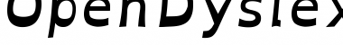 OpenDyslexicAlta Bold Italic Font