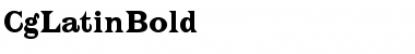 CgLatinBold Medium Font