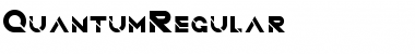 Quantum Regular Font