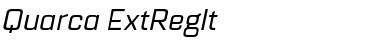 Quarca Ext Regular Italic Font