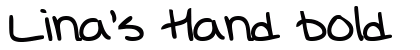 Lina's Hand bold preview