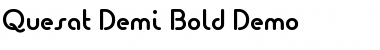 Download Quesat Demi Bold Demo Font