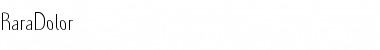 Rara Dolor Regular Font