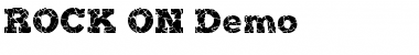 ROCK-ON Demo Font