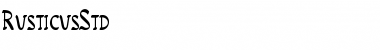 RusticusStd Font