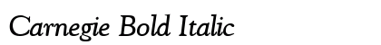 Carnegie Bold Italic