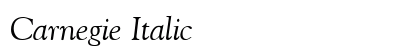 Carnegie Italic