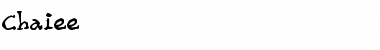 Chaiee Regular Font Chaiee Regular Font