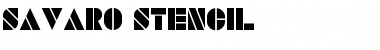 SAVARO STENCIL Font