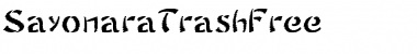 Download Sayonara Trash Free Font
