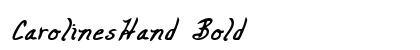 CarolinesHand Bold preview