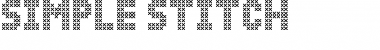 Simple Stitch Font