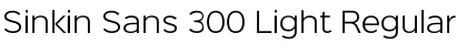 Sinkin Sans 300 Light Font