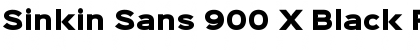 Sinkin Sans 900 X Black Font