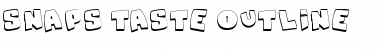 Snaps Taste Outline Font