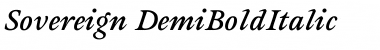 Sovereign-DemiBoldItalic Font