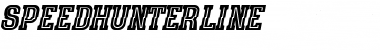 speedhunter line Font