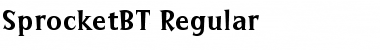 Sprocket Font