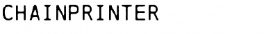 Chainprinter Font