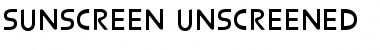 Sunscreen Font