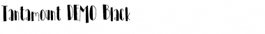 Tantamount DEMO Black Font