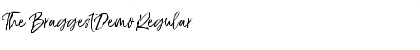 The BraggestDemo Font