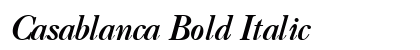 Casablanca Bold Italic Preview