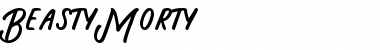 Beasty Morty Font