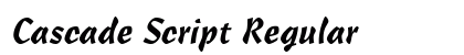 Cascade Script Regular preview