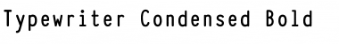 Download Typewriter_Condensed Font