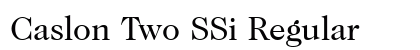 Caslon Two SSi Regular preview