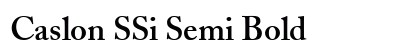 Caslon SSi Semi Bold preview