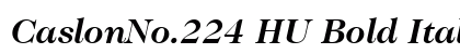 CaslonNo.224 HU Bold Italic preview